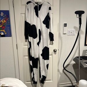 Spirit Black and White Cow costume or Pajama Onesie